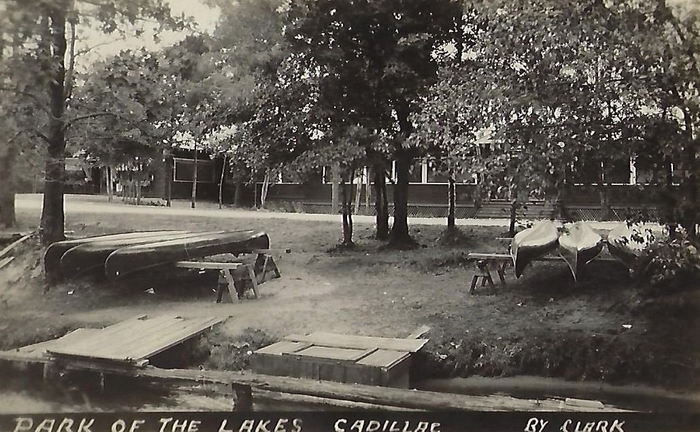 Park of the Lakes Pavilion - Vintage Postcard (newer photo)